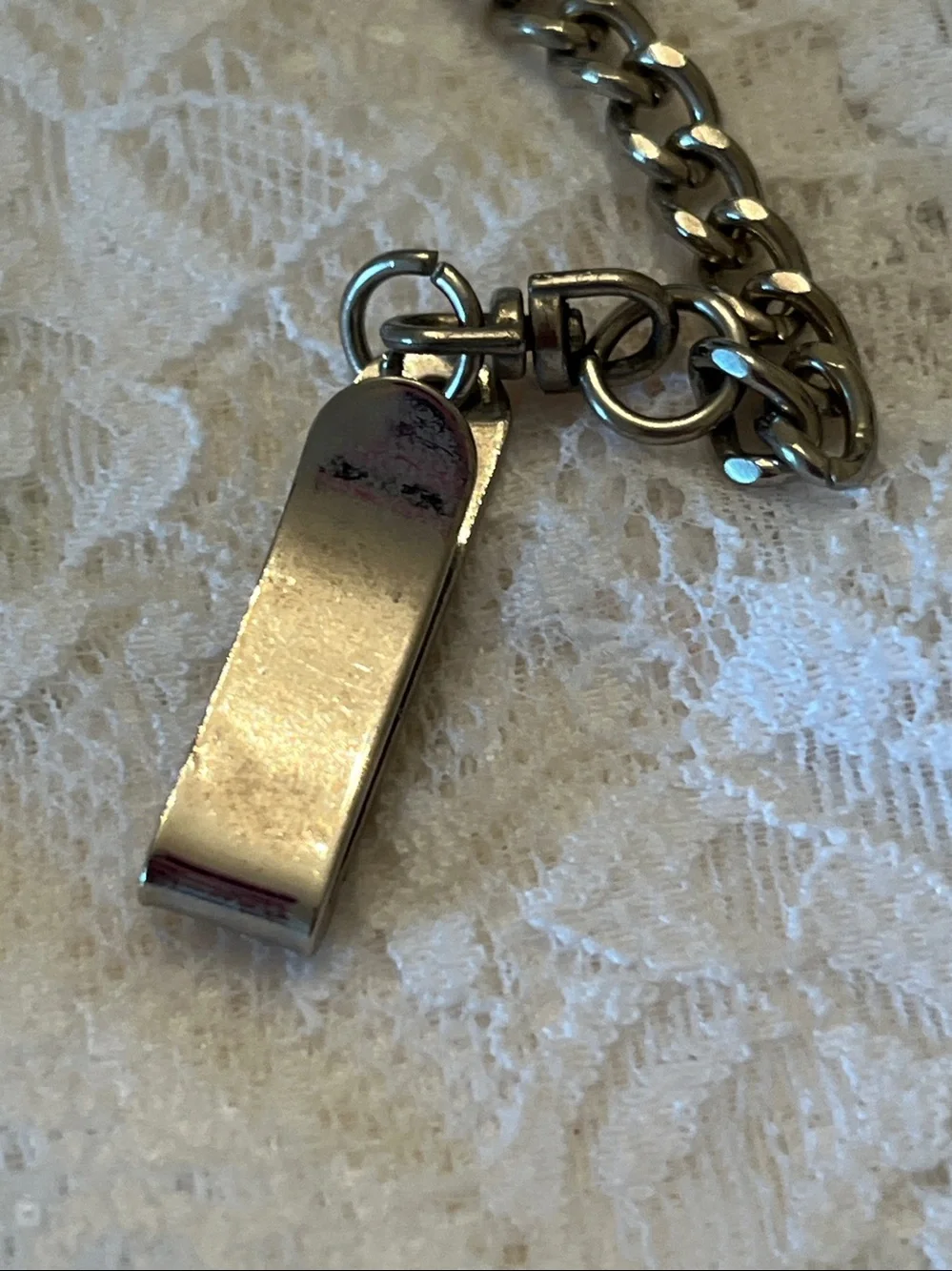 Vintage-Style Train Pocket Watch Pendant - Silver & Gold Tone